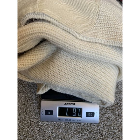 National Geographic 100% Wool Elbow Patch Sweater XL - Picture 10 of 10